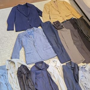 Men's Blazer Dress Shirts Pants Bundle Collection